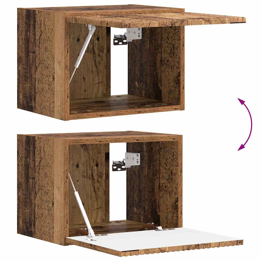 TV-Wandschrank 2 stk. Altholz Holzwerkstoff