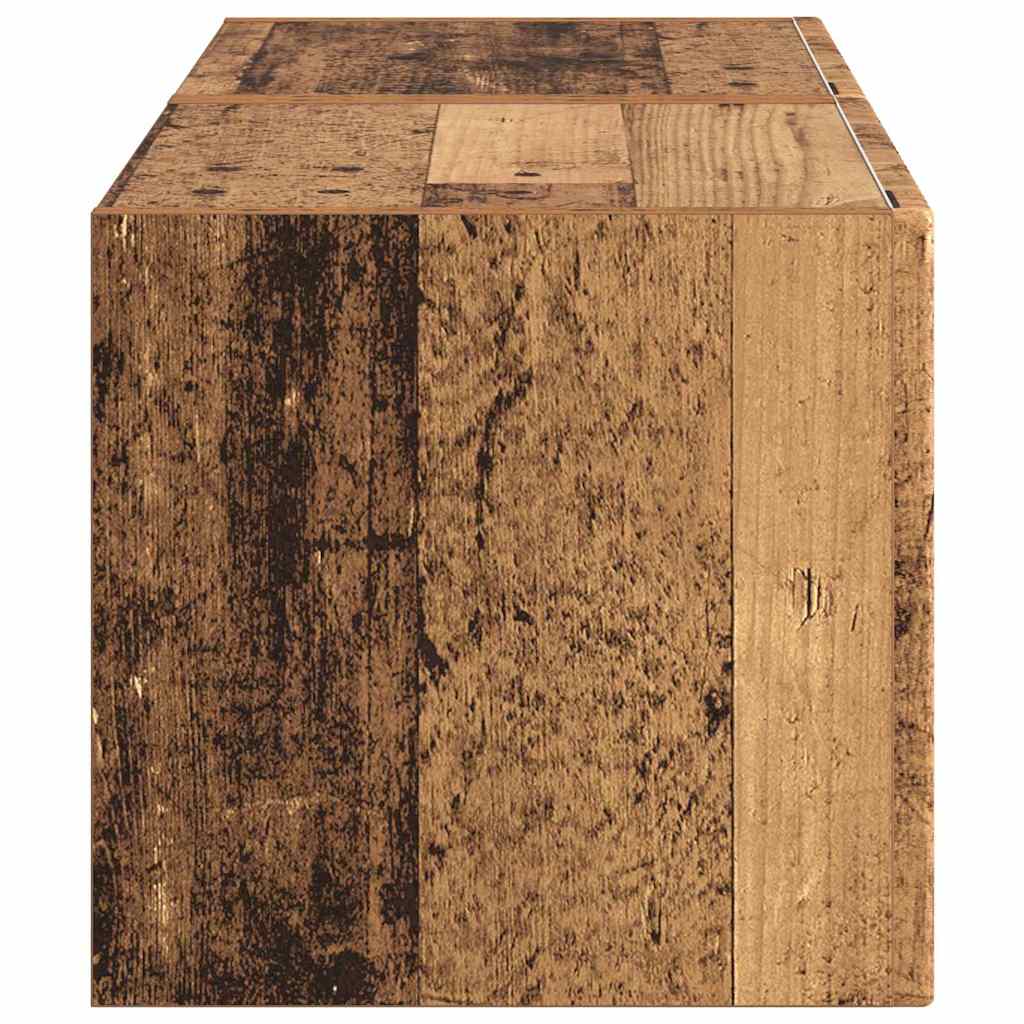 TV-Wandschrank 2 stk. Altholz Holzwerkstoff