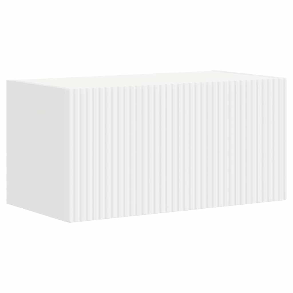 TV-Wandschrank 2 stk. Weiß Holzwerkstoff