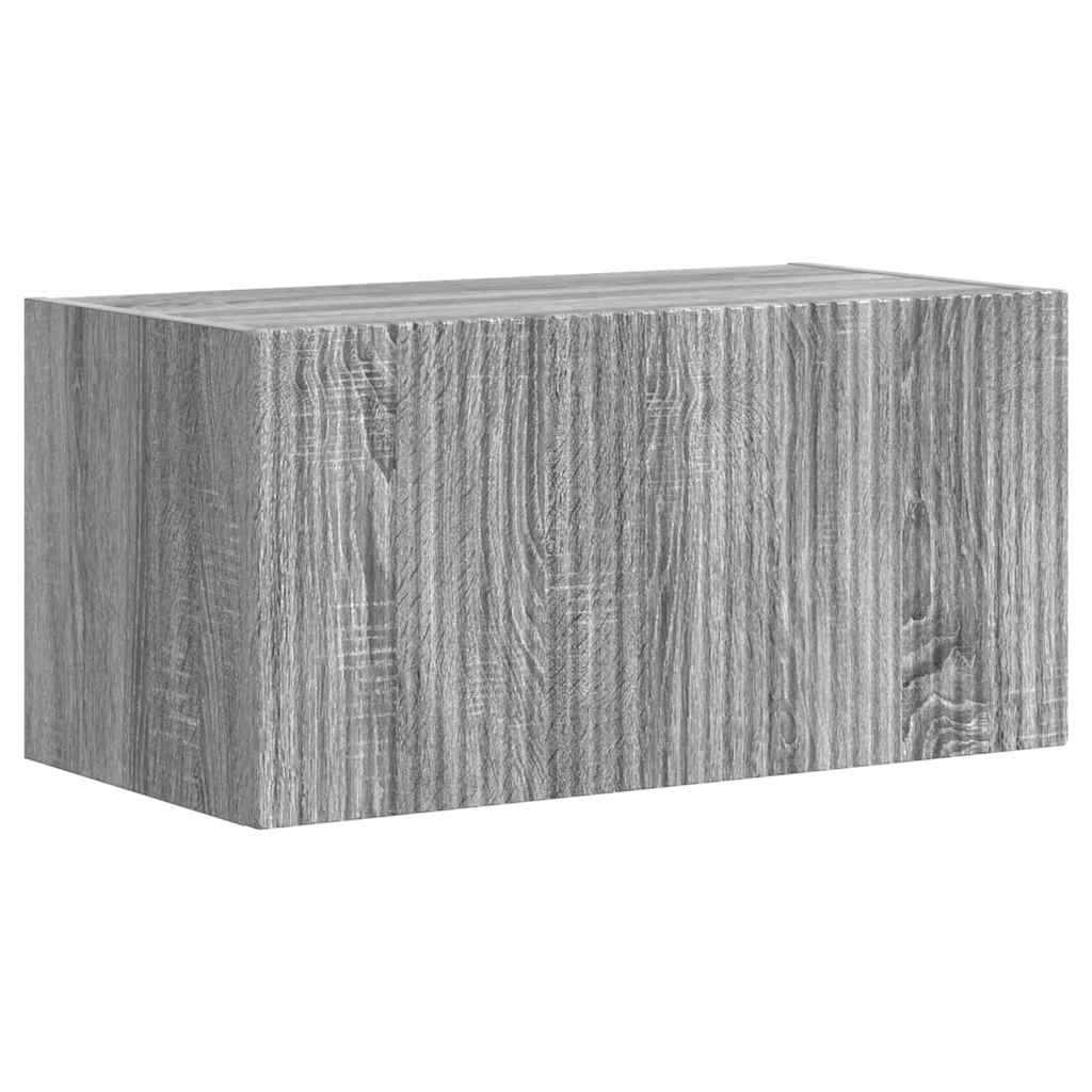 TV-Wandschrank 2 stk. Sonoma-Grau Holzwerkstoff