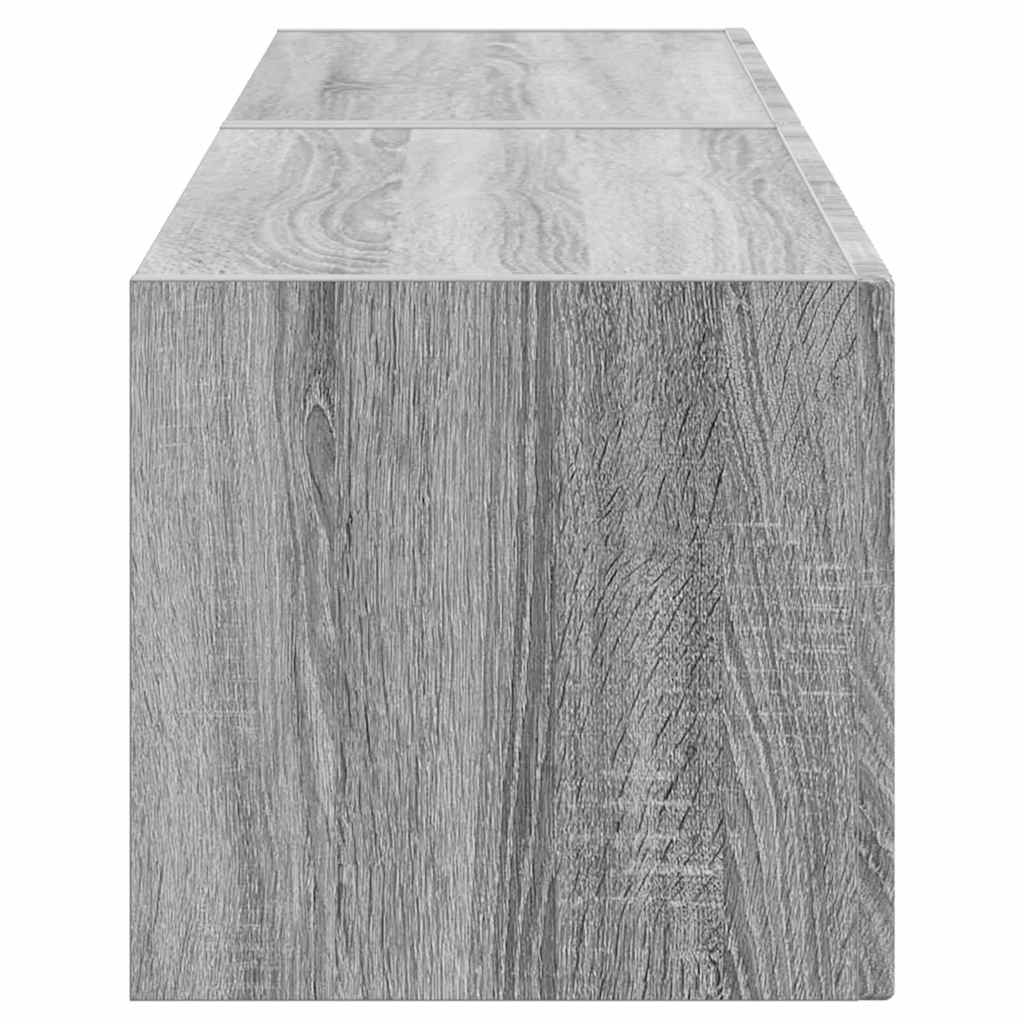 TV-Wandschrank 2 stk. Sonoma-Grau Holzwerkstoff