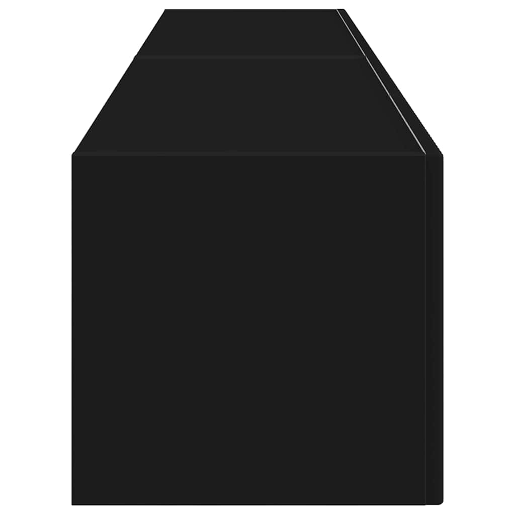 TV-Wandschrank 2 stk. Schwarz Holzwerkstoff