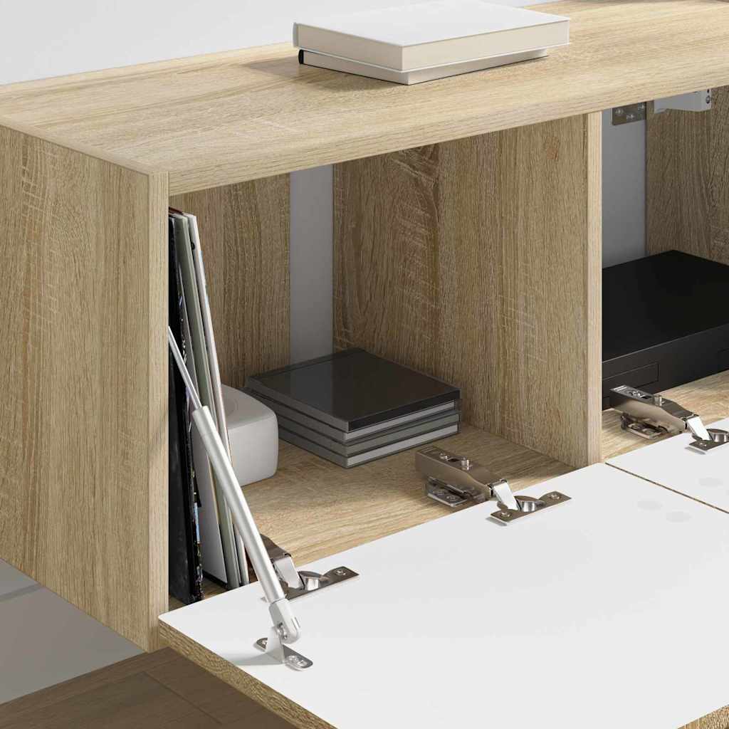 TV-Wandschrank 2 stk. Sonoma Holzwerkstoff