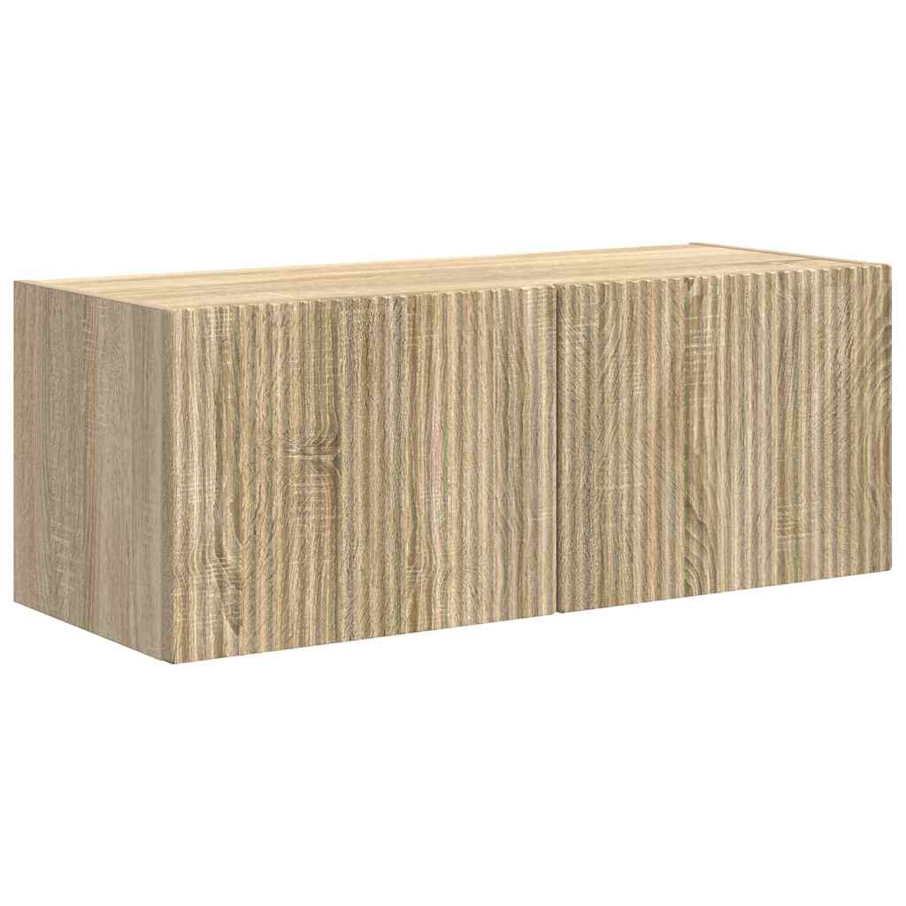 TV-Wandschrank 2 stk. Sonoma Holzwerkstoff