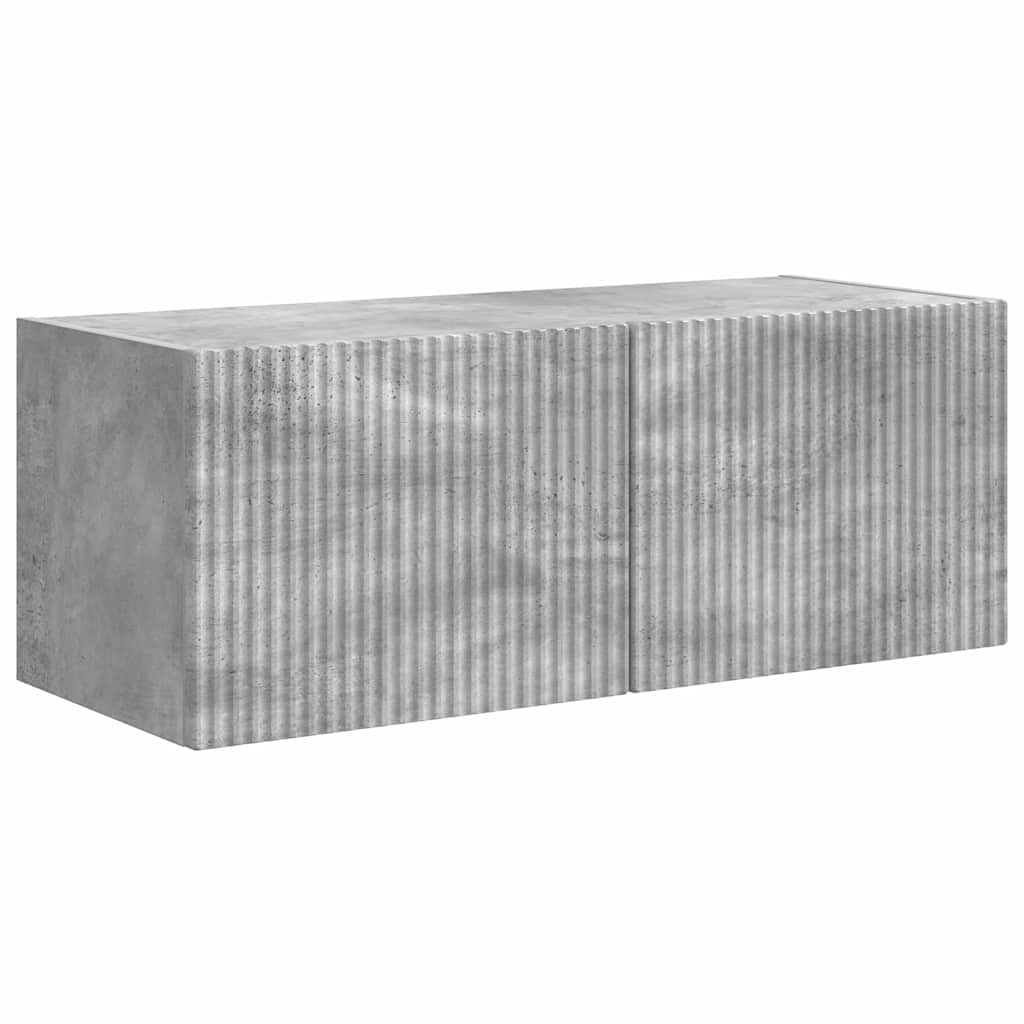 TV-Wandschrank 2 stk. Beton Holzwerkstoff