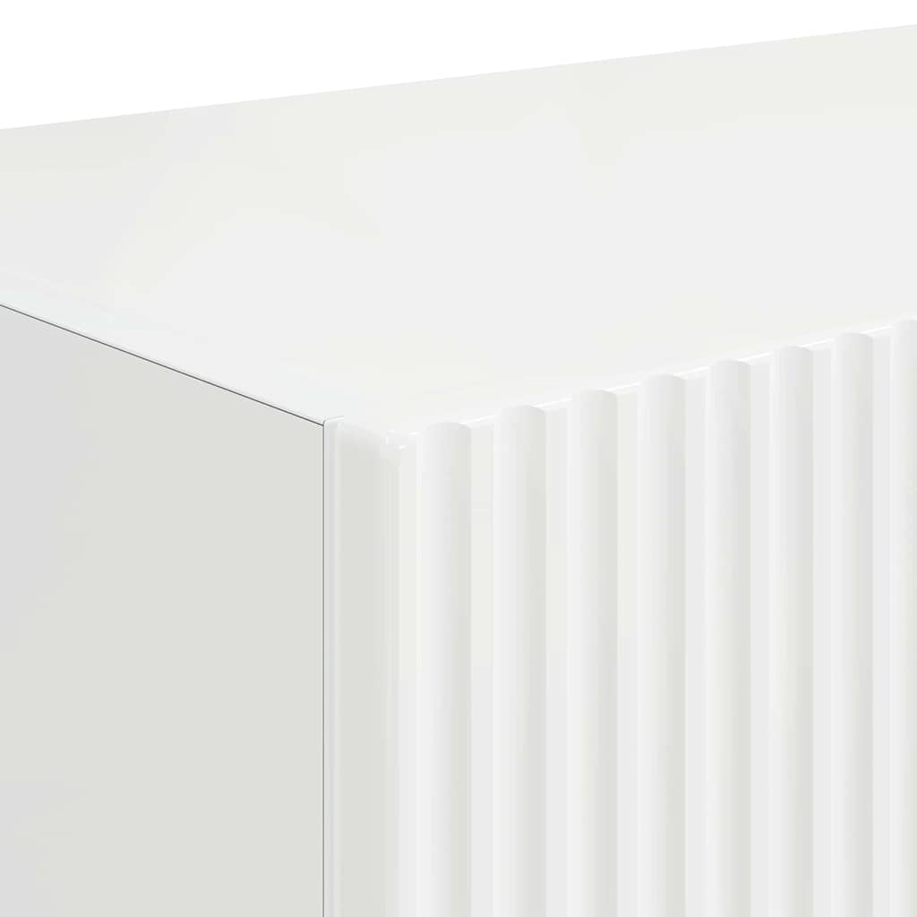 TV-Wandschrank 78,5 x 31 x 29,5 cm Glänzend Weiß Holzwerkstoff