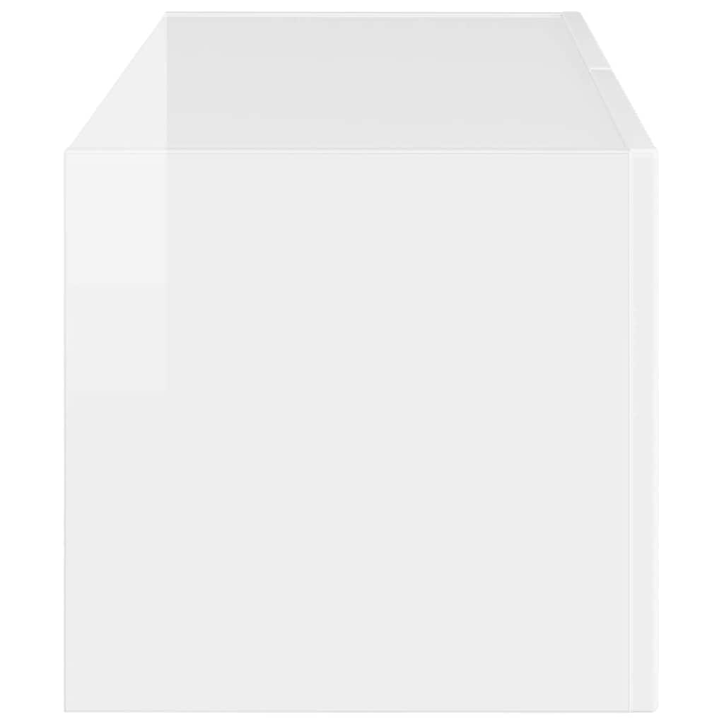 TV-Wandschrank 78,5 x 31 x 29,5 cm Glänzend Weiß Holzwerkstoff