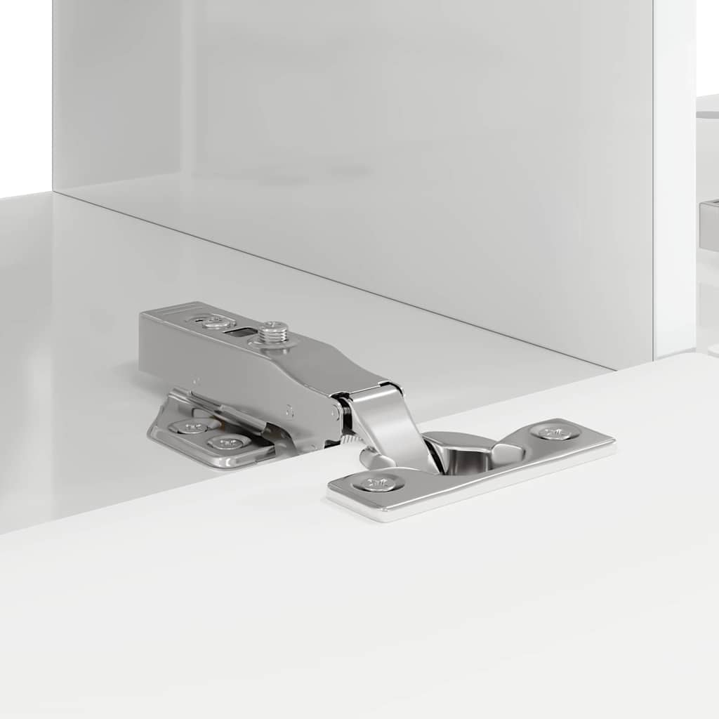 TV-Wandschrank 2 stk. Glänzend Weiß Holzwerkstoff