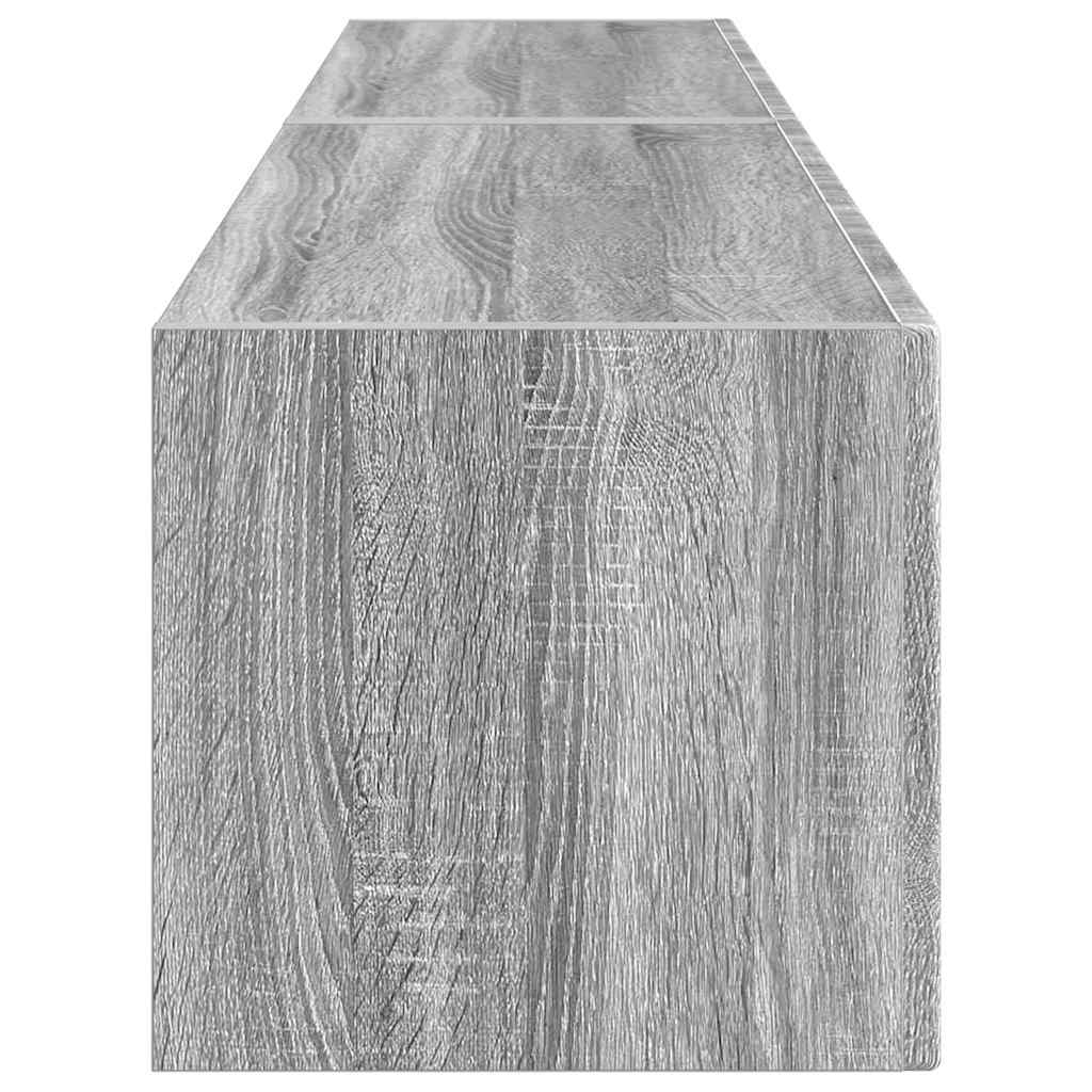 TV-Wandschrank 2 stk. Sonoma-Grau Holzwerkstoff