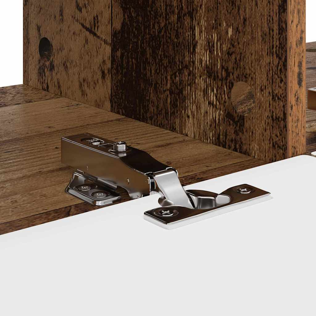 TV-Wandschrank 2 stk. Altholz Holzwerkstoff