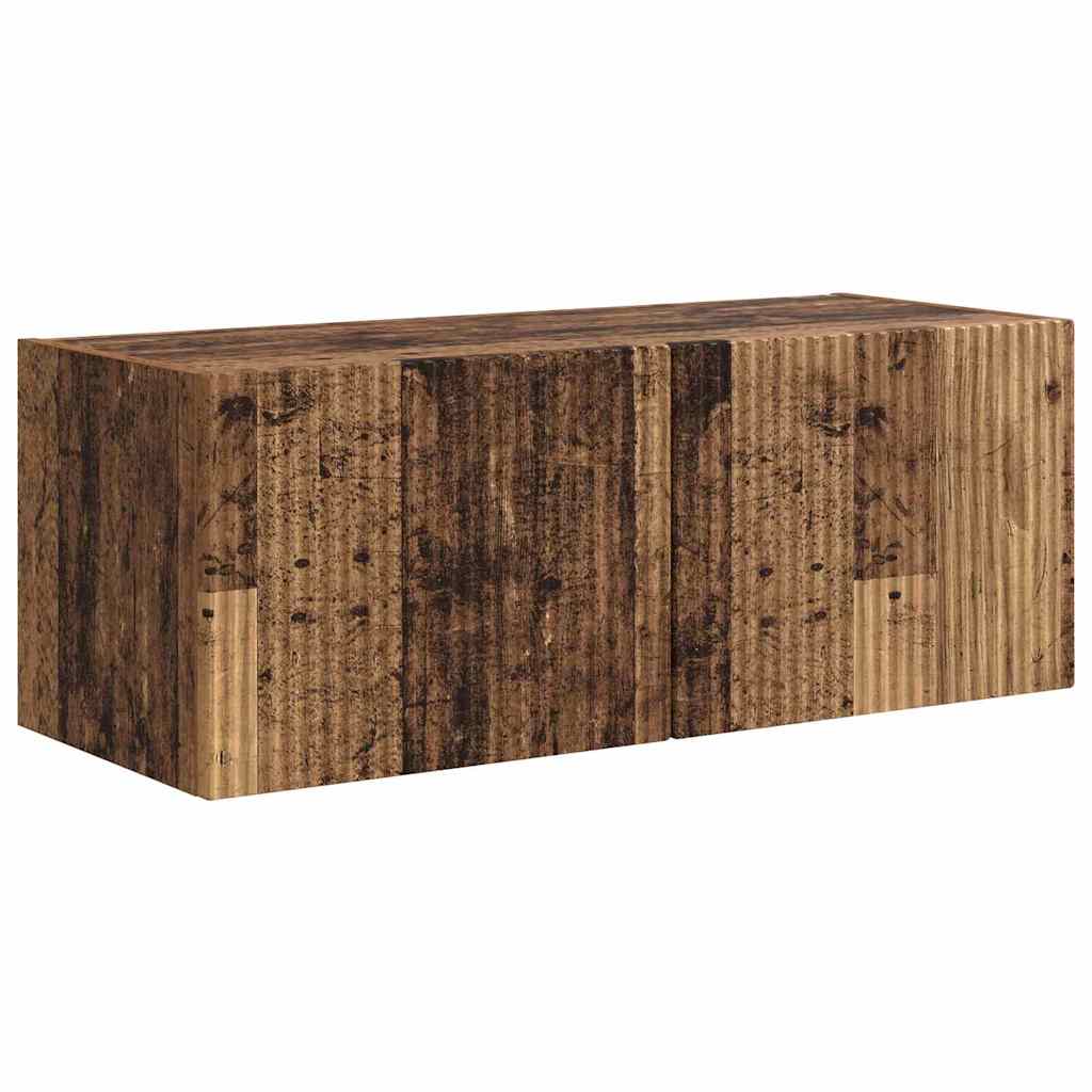 TV-Wandschrank 2 stk. Altholz Holzwerkstoff
