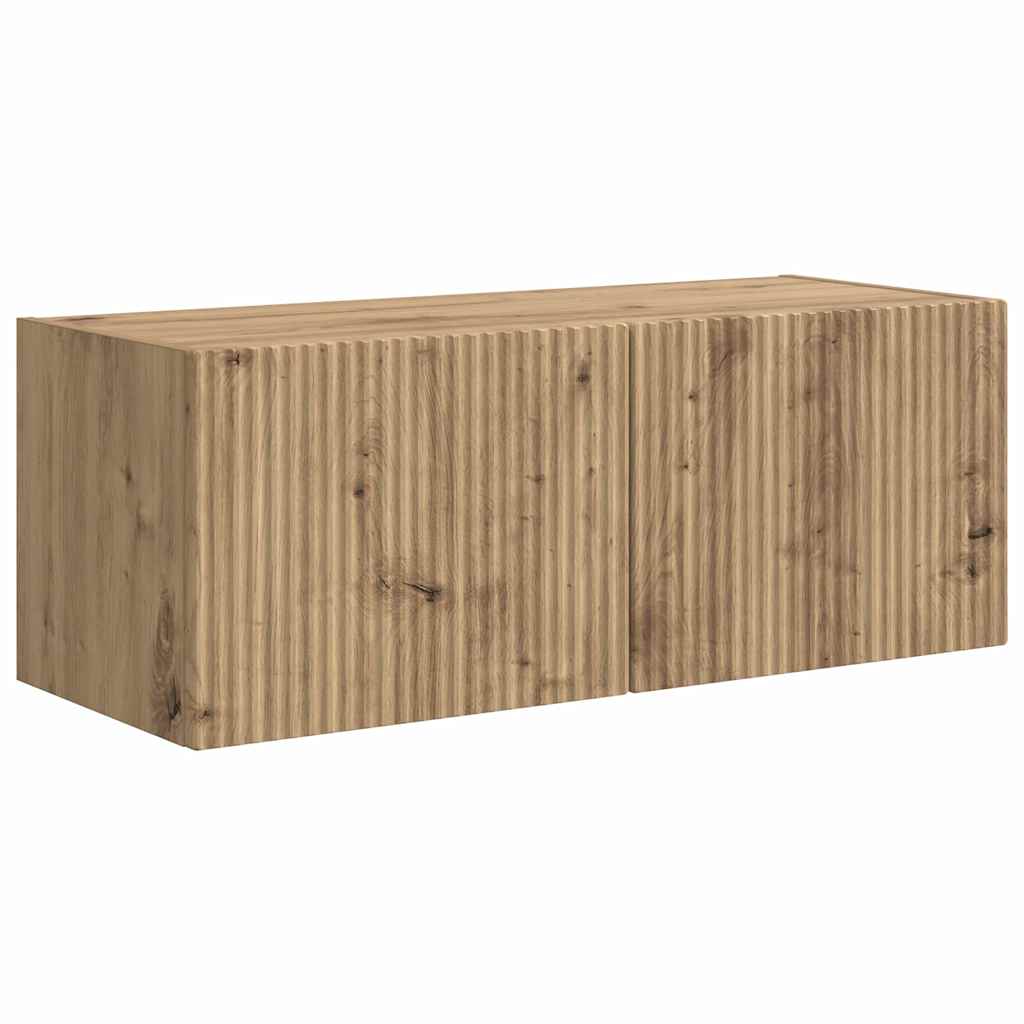 TV-Wandschrank 78,5 x 31 x 29,5 cm Kunsthandwerk Eiche