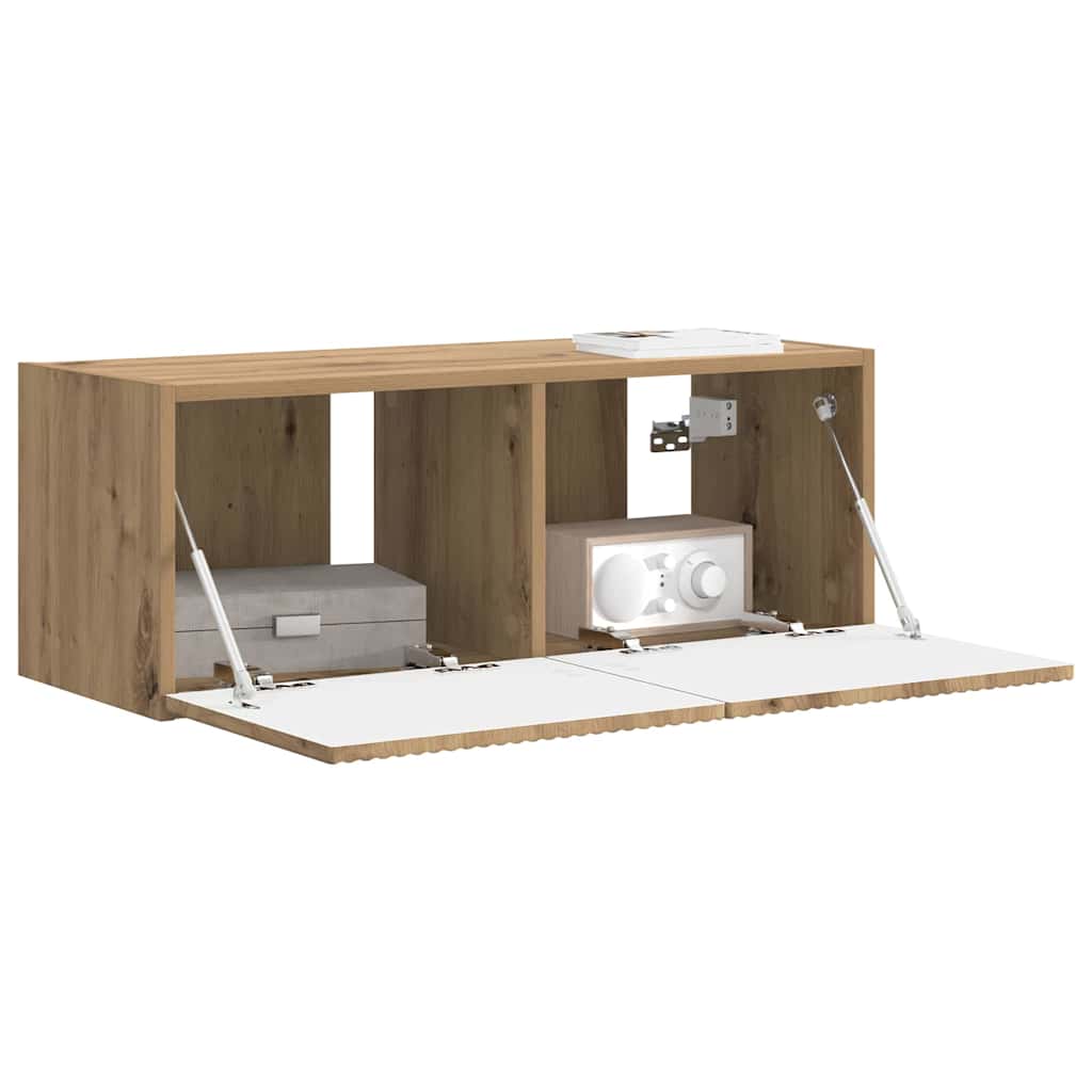 TV-Wandschrank 78,5 x 31 x 29,5 cm Kunsthandwerk Eiche