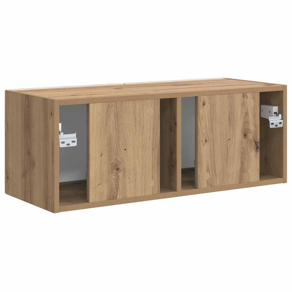 TV-Wandschrank 78,5 x 31 x 29,5 cm Kunsthandwerk Eiche
