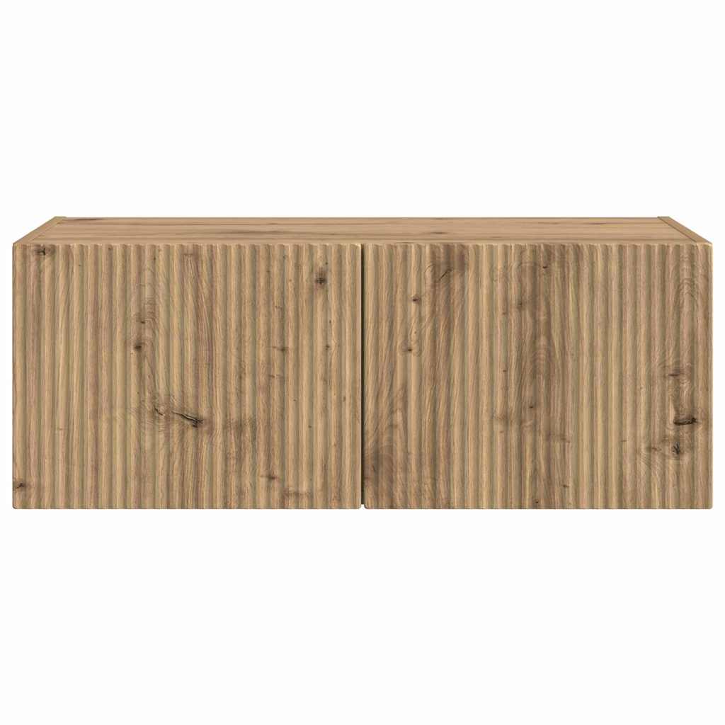 TV-Wandschrank 78,5 x 31 x 29,5 cm Kunsthandwerk Eiche