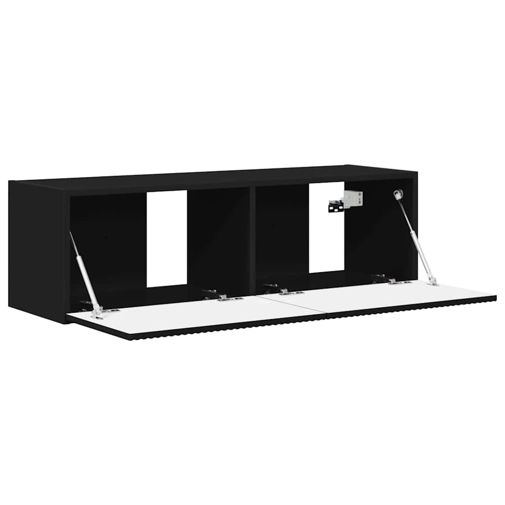 TV-Wandschrank 98 x 31 x 29,5 cm Schwarz Holzwerkstoff