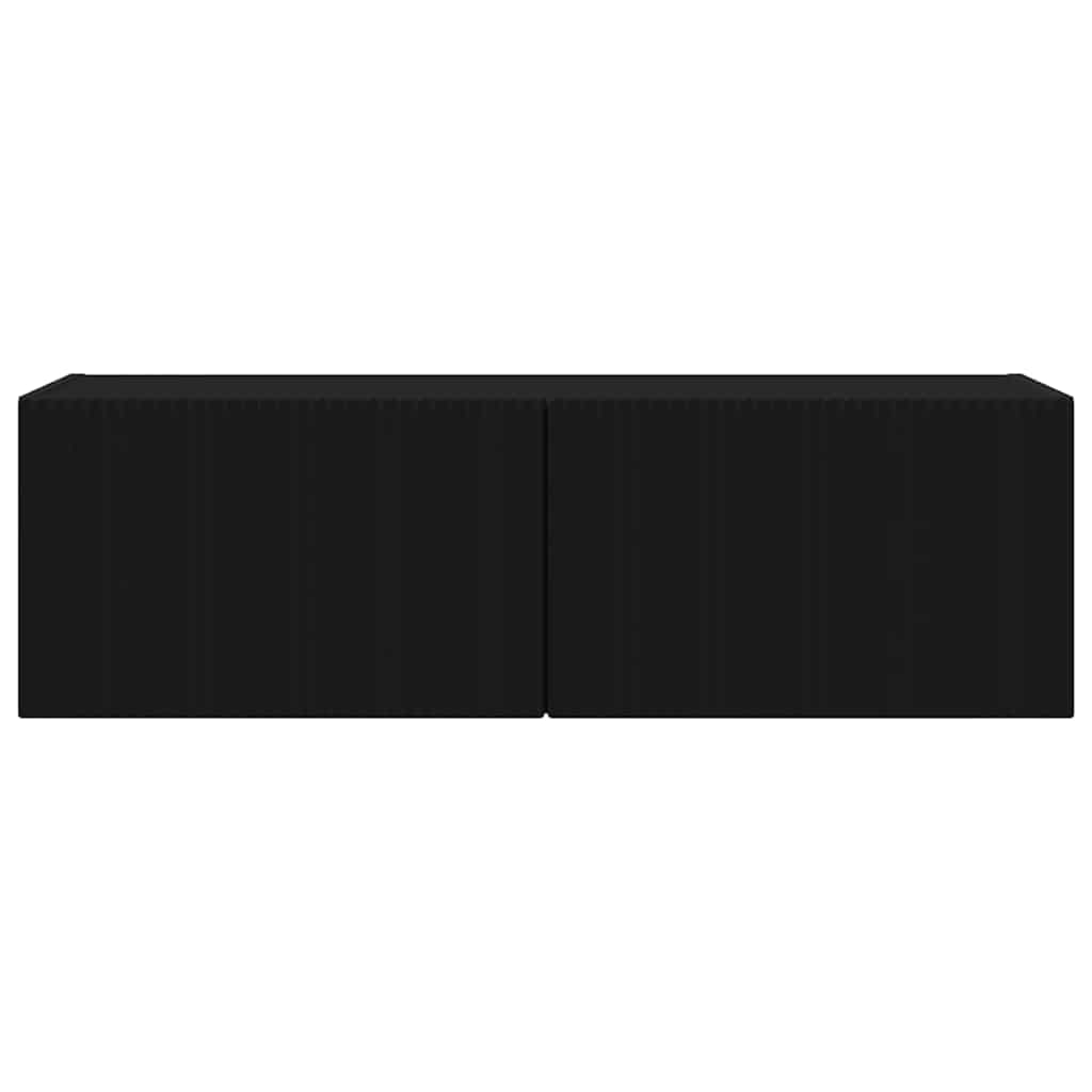 TV-Wandschrank 98 x 31 x 29,5 cm Schwarz Holzwerkstoff