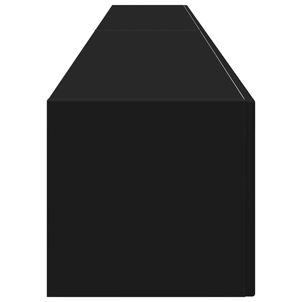 TV-Wandschrank 2 stk. Schwarz Holzwerkstoff