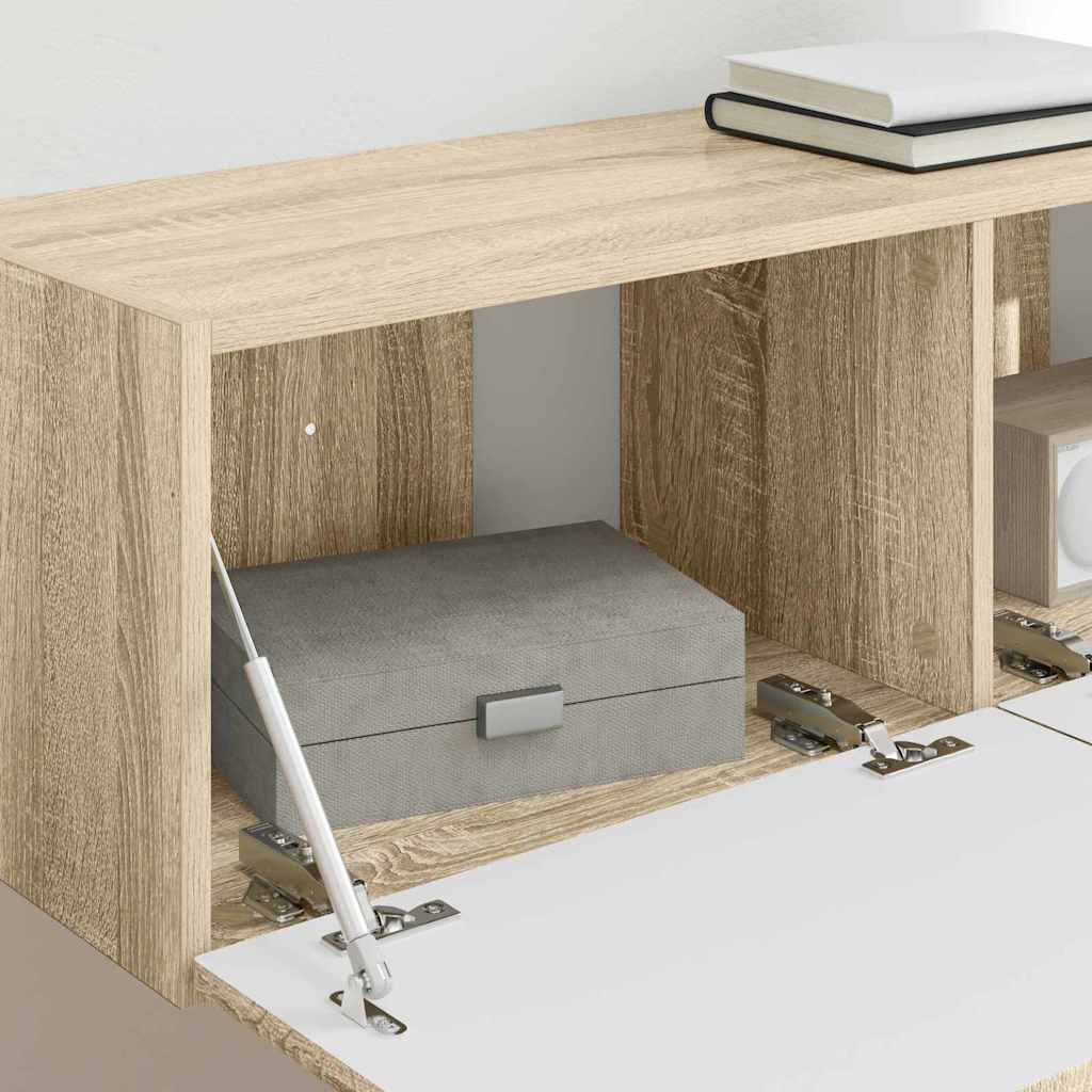TV-Wandschrank 2 stk. Sonoma Holzwerkstoff