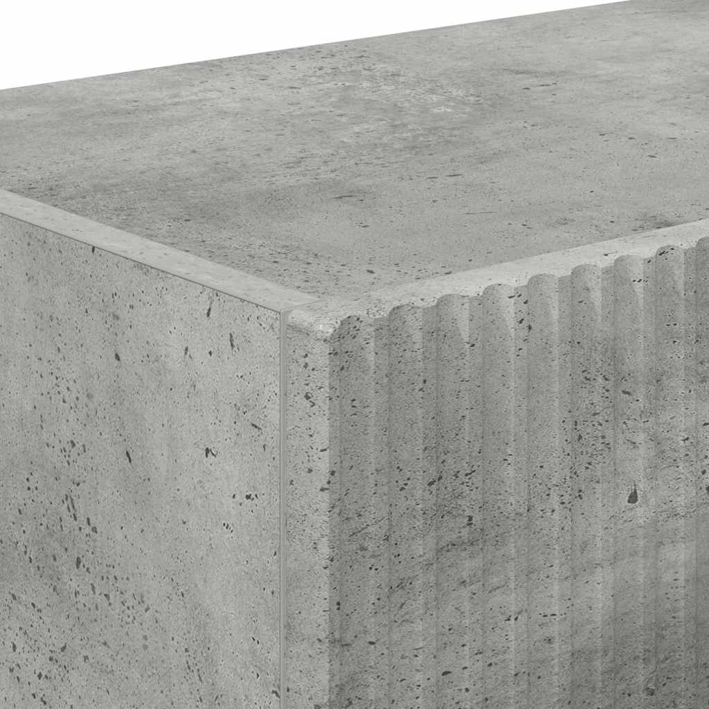 TV-Wandschrank 2 stk. Beton Holzwerkstoff