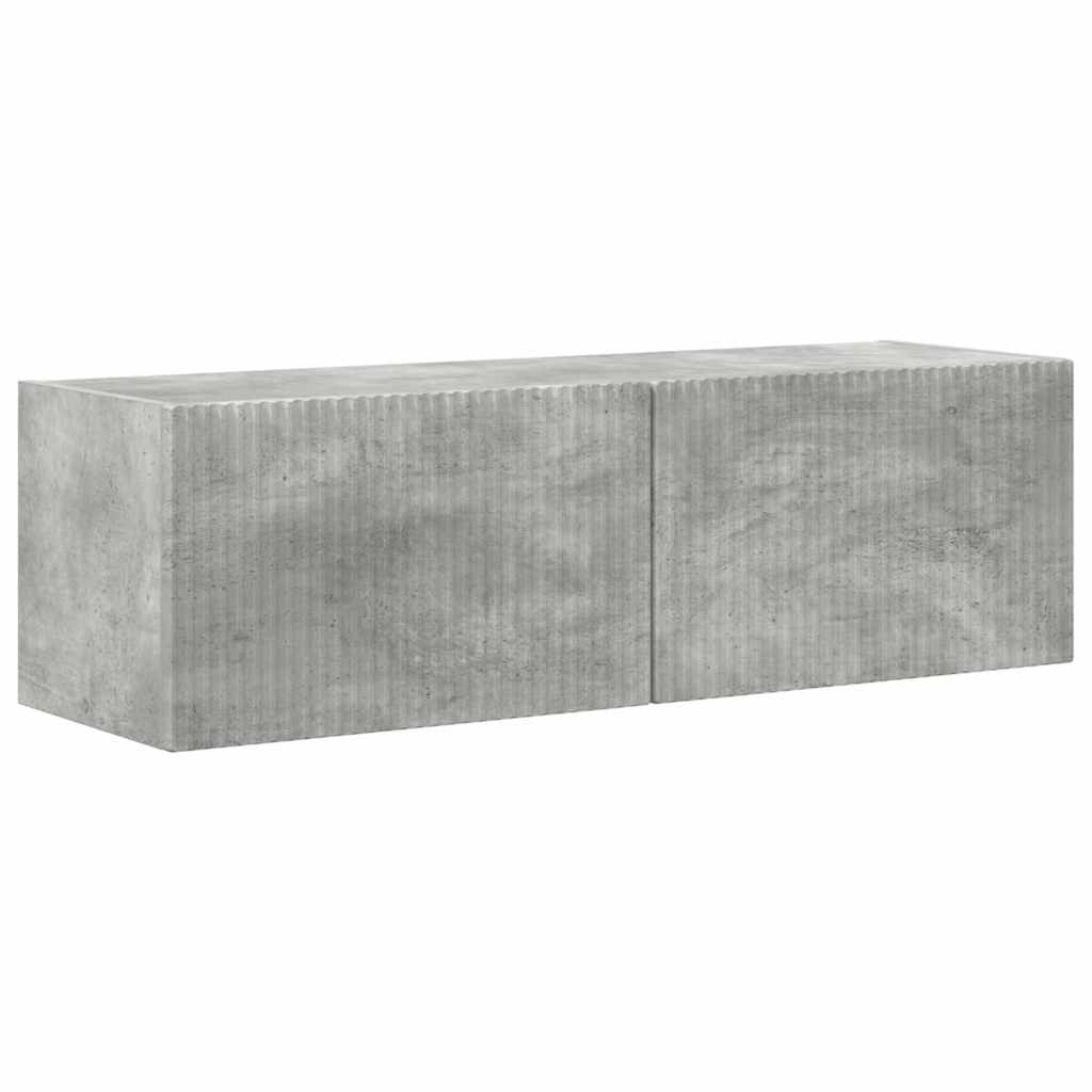 TV-Wandschrank 2 stk. Beton Holzwerkstoff