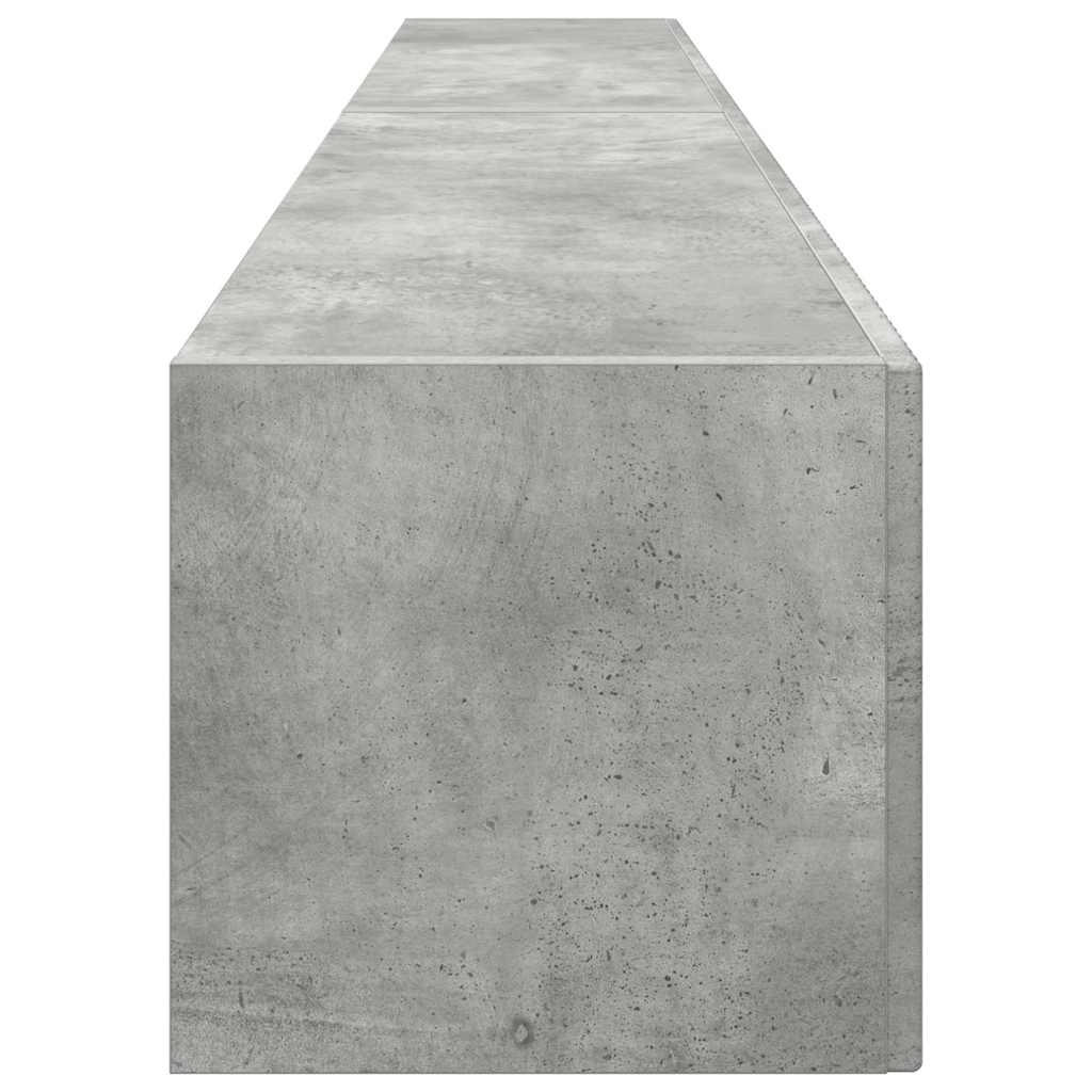 TV-Wandschrank 2 stk. Beton Holzwerkstoff