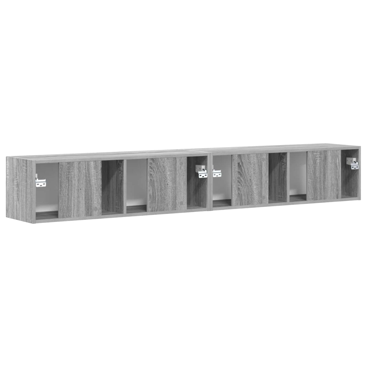 TV-Wandschrank 2 stk. Sonoma-Grau Holzwerkstoff