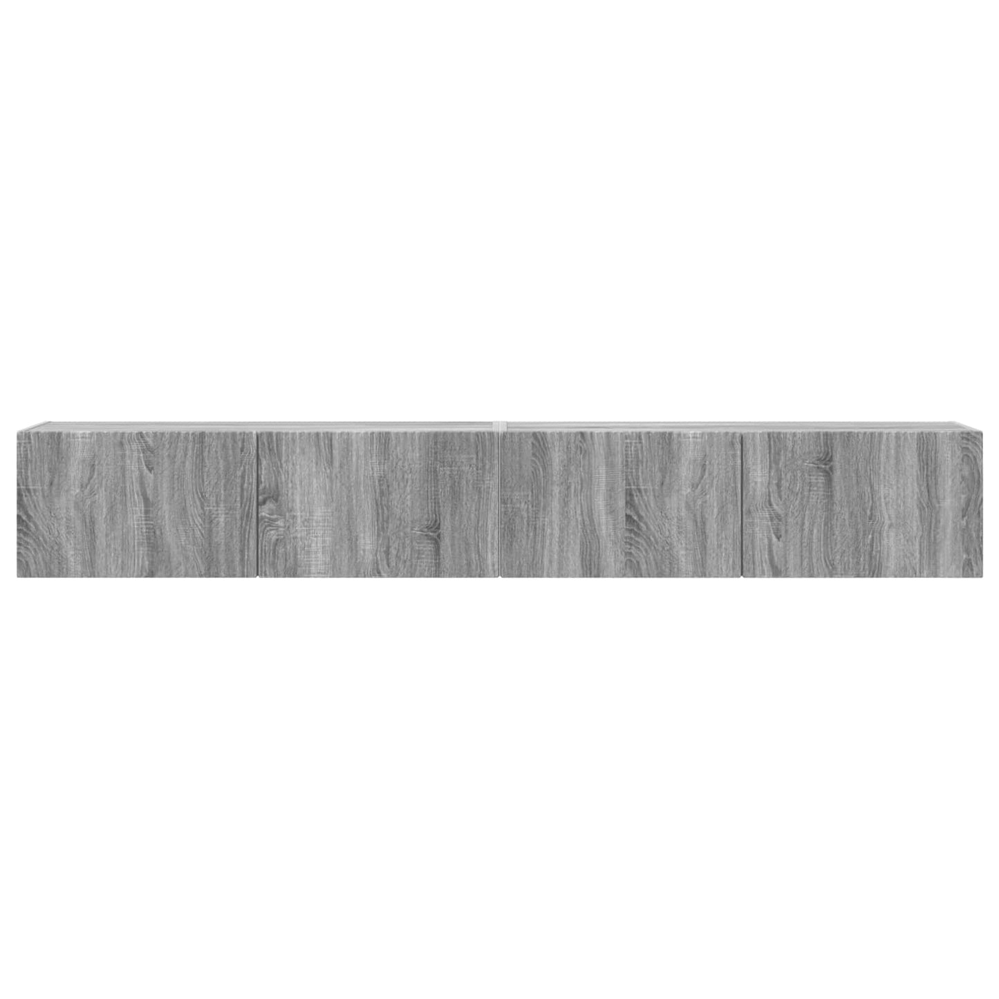 TV-Wandschrank 2 stk. Sonoma-Grau Holzwerkstoff