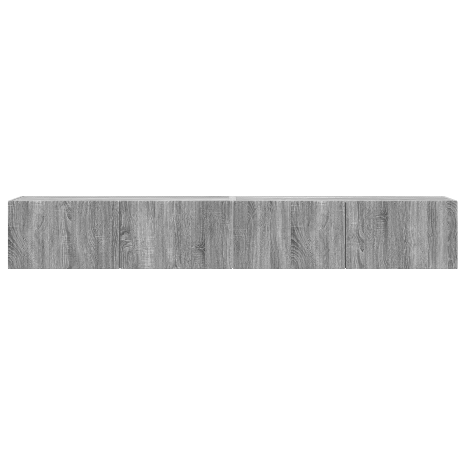 TV-Wandschrank 2 stk. Sonoma-Grau Holzwerkstoff