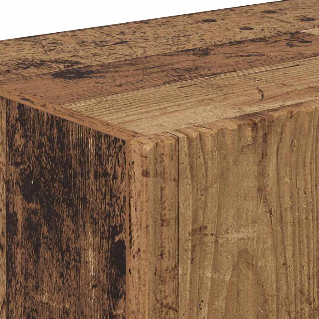TV-Wandschrank 2 stk. Altholz Holzwerkstoff