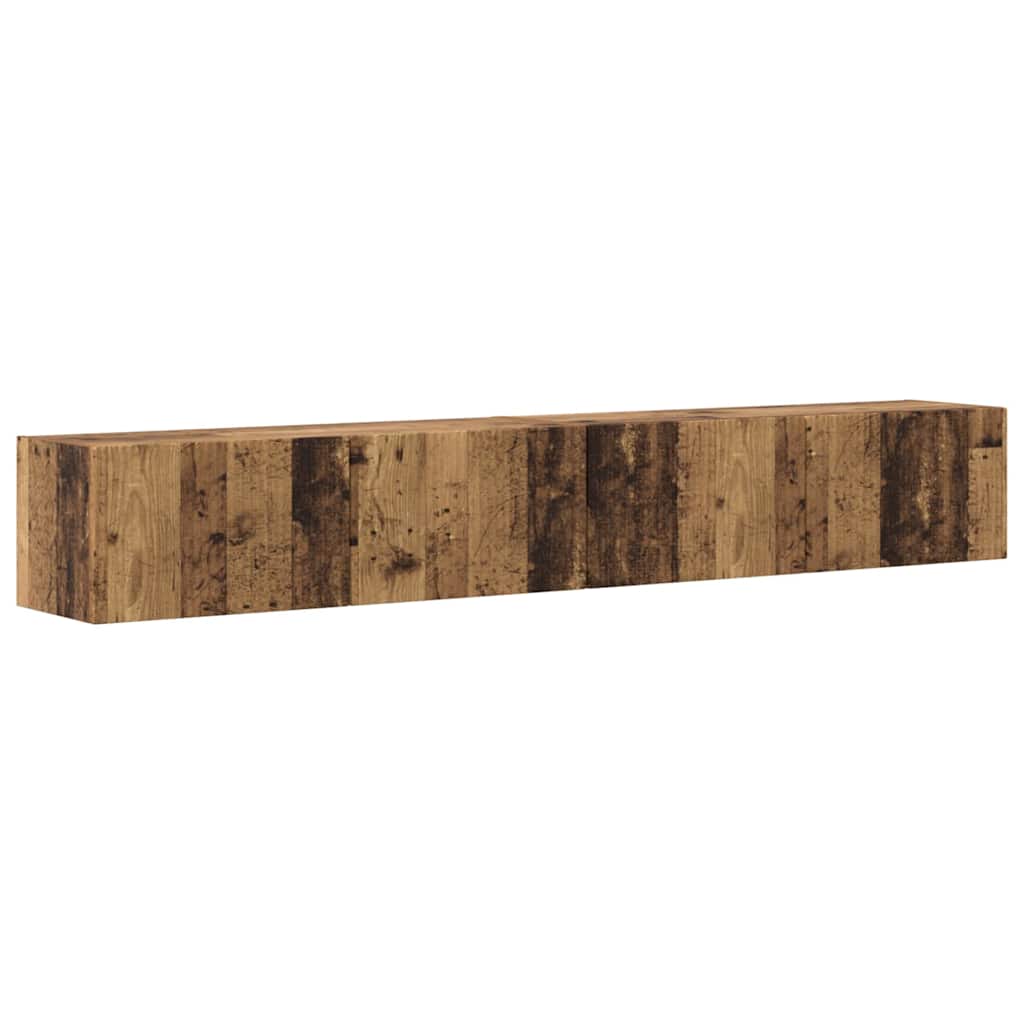 TV-Wandschrank 2 stk. Altholz Holzwerkstoff