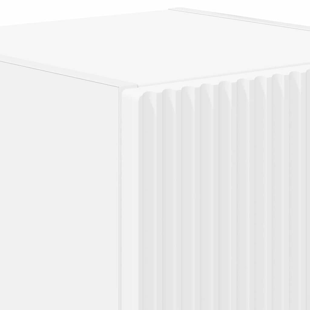 TV-Wandschrank 2 stk. Weiß Holzwerkstoff