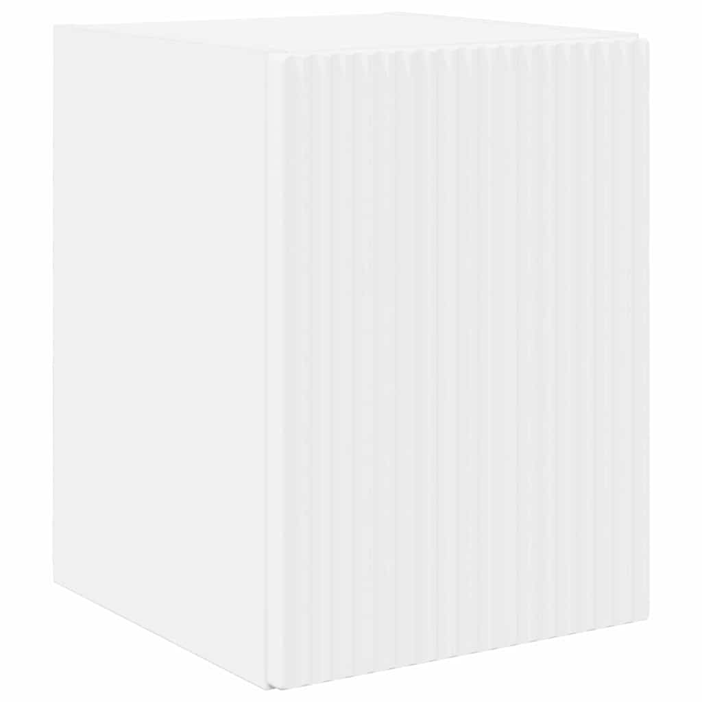 TV-Wandschrank 2 stk. Weiß Holzwerkstoff