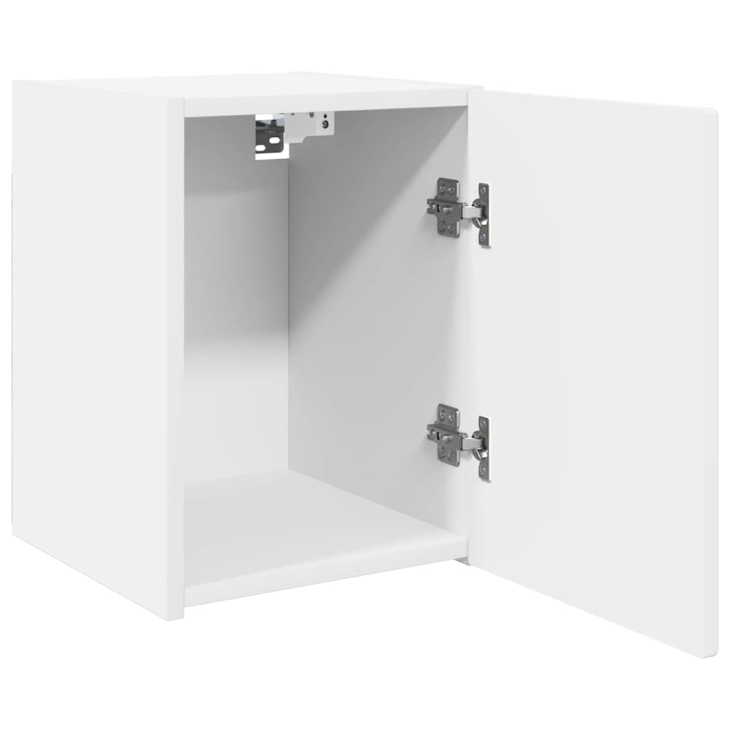TV-Wandschrank 2 stk. Weiß Holzwerkstoff