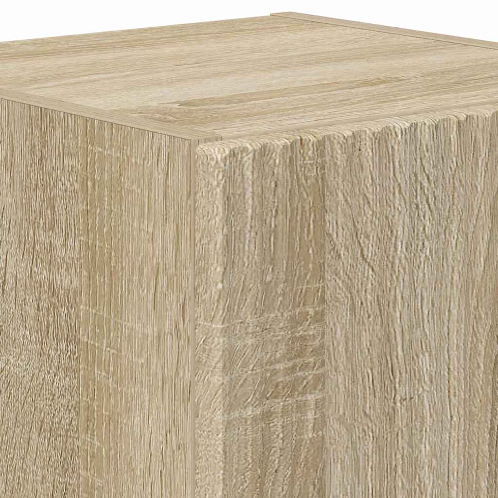 TV-Wandschrank 2 stk. Sonoma Holzwerkstoff