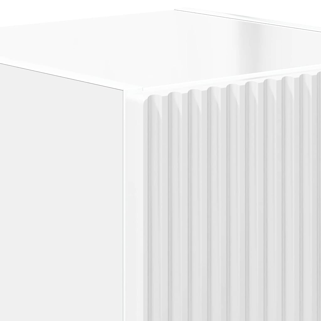 TV-Wandschrank 2 stk. Glänzend Weiß Holzwerkstoff