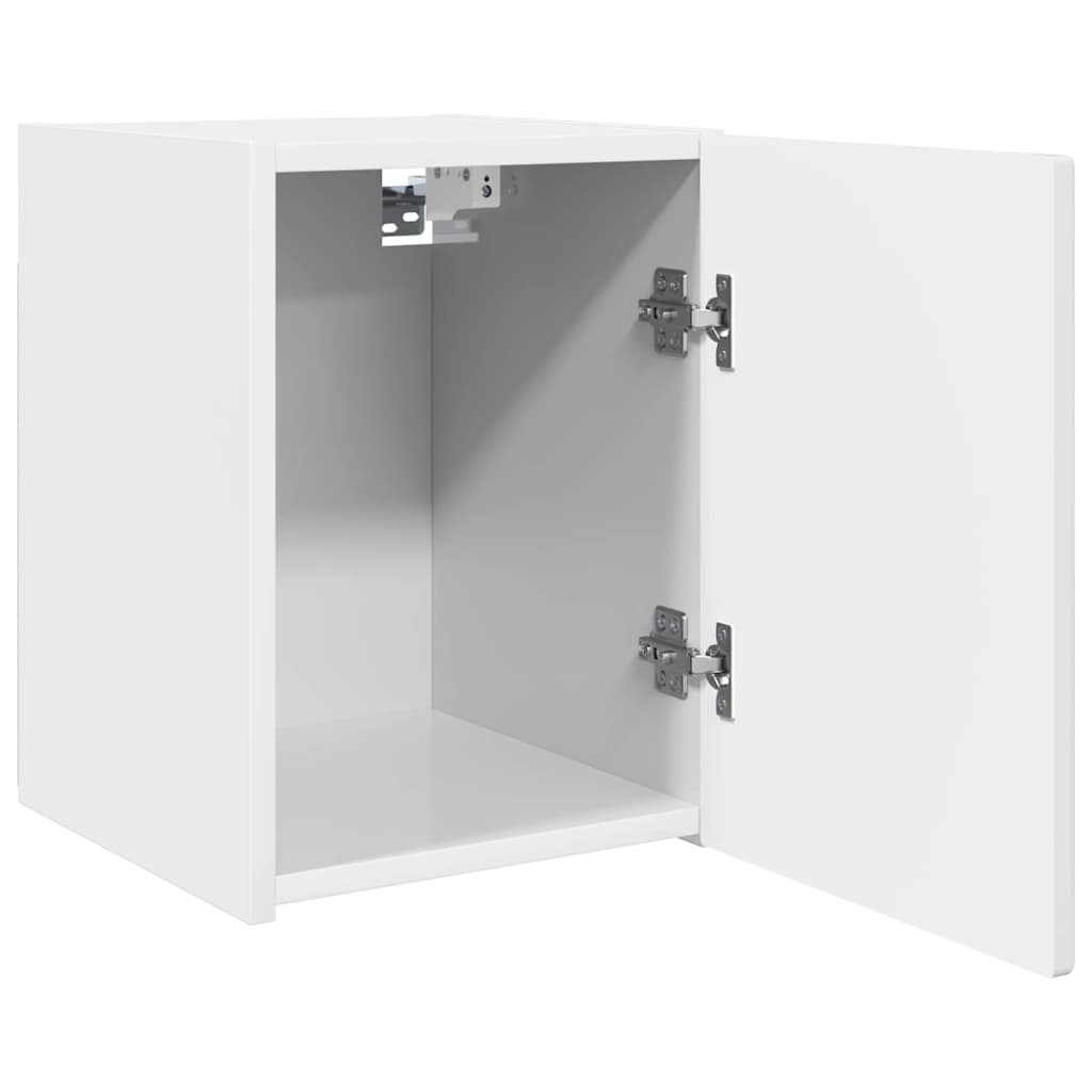 TV-Wandschrank 2 stk. Glänzend Weiß Holzwerkstoff