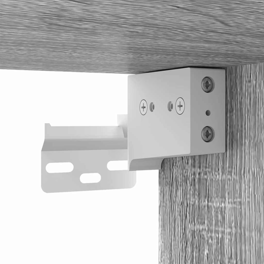 TV-Wandschrank 2 stk. Sonoma-Grau Holzwerkstoff