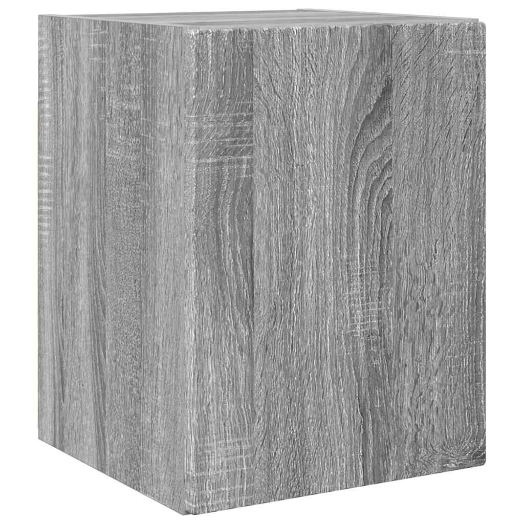 TV-Wandschrank 2 stk. Sonoma-Grau Holzwerkstoff