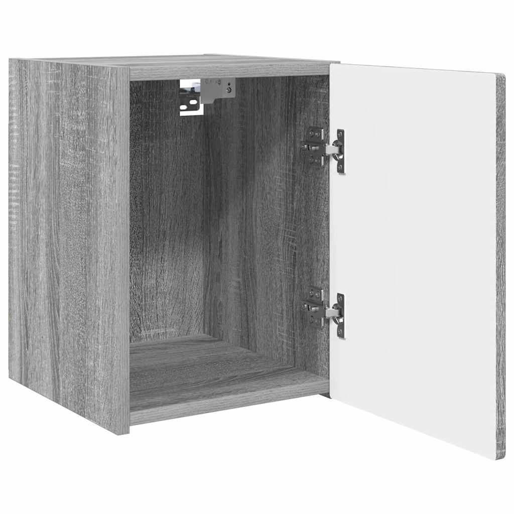TV-Wandschrank 2 stk. Sonoma-Grau Holzwerkstoff