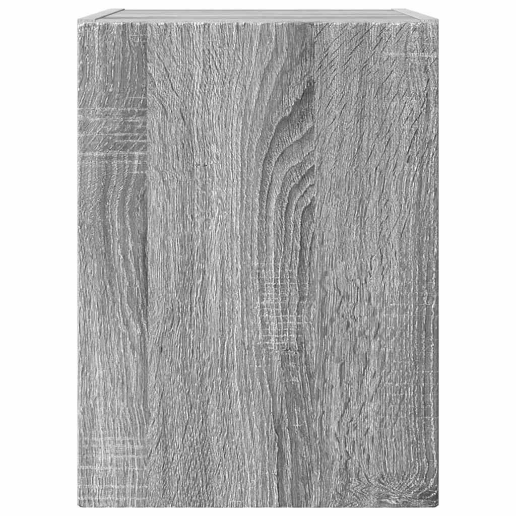 TV-Wandschrank 2 stk. Sonoma-Grau Holzwerkstoff