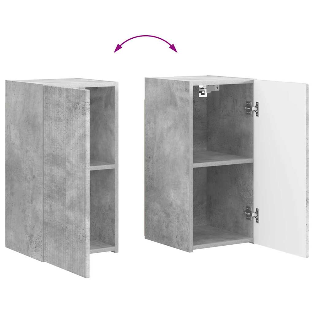 TV-Wandschrank 2 stk. Beton Holzwerkstoff