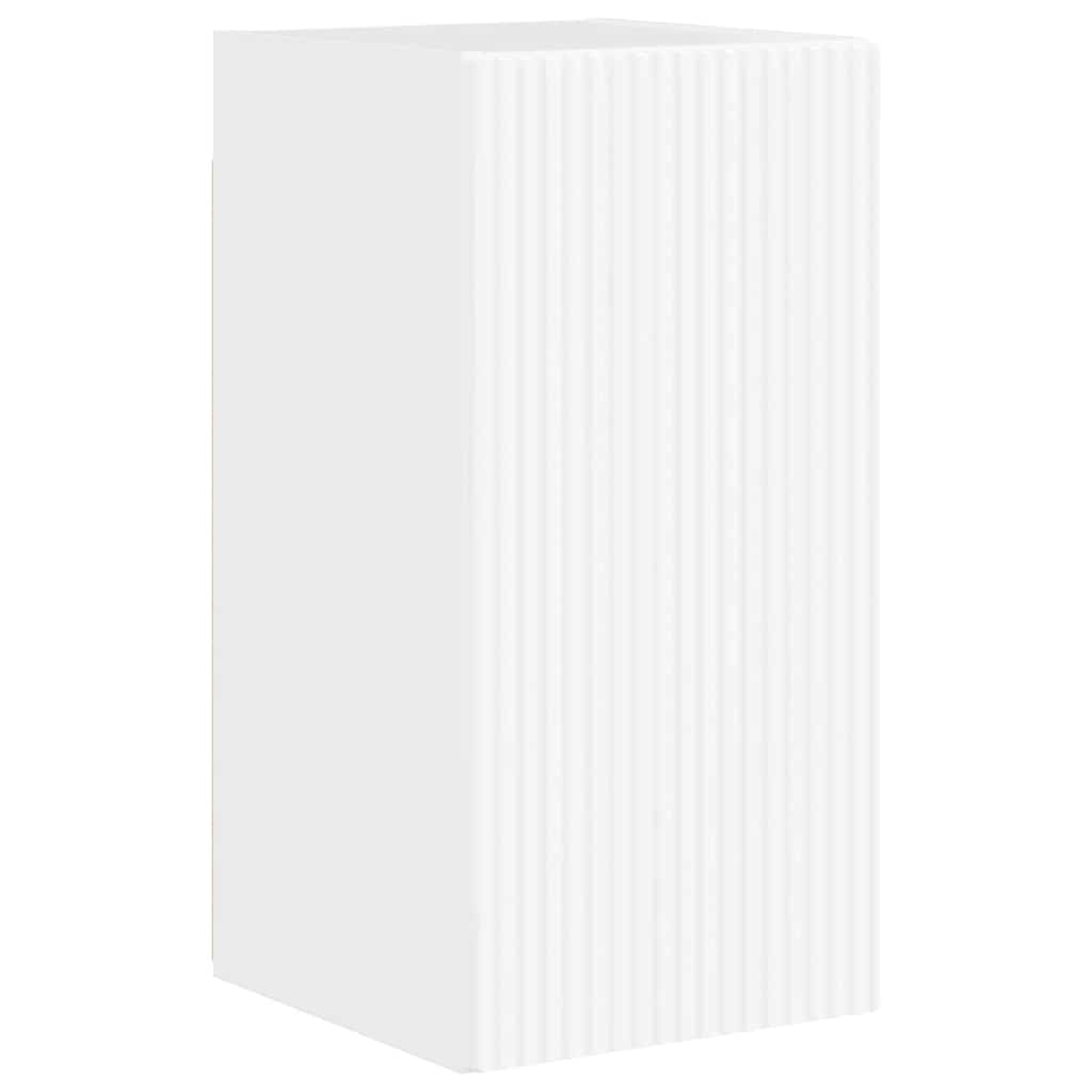 TV-Wandschrank 2 stk. Glänzend Weiß Holzwerkstoff