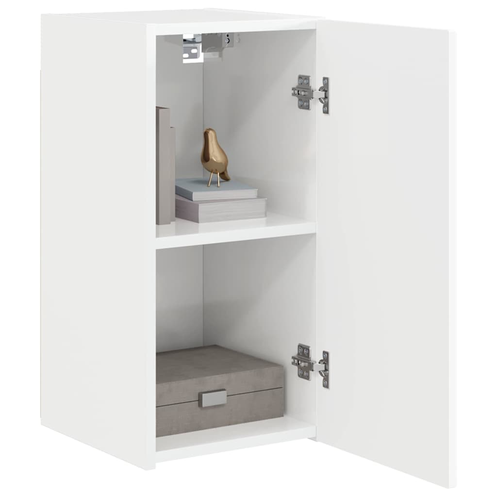 TV-Wandschrank 2 stk. Glänzend Weiß Holzwerkstoff