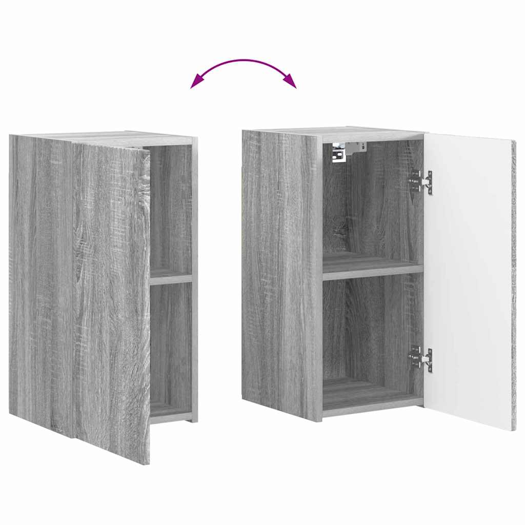 TV-Wandschrank 2 stk. Sonoma-Grau Holzwerkstoff