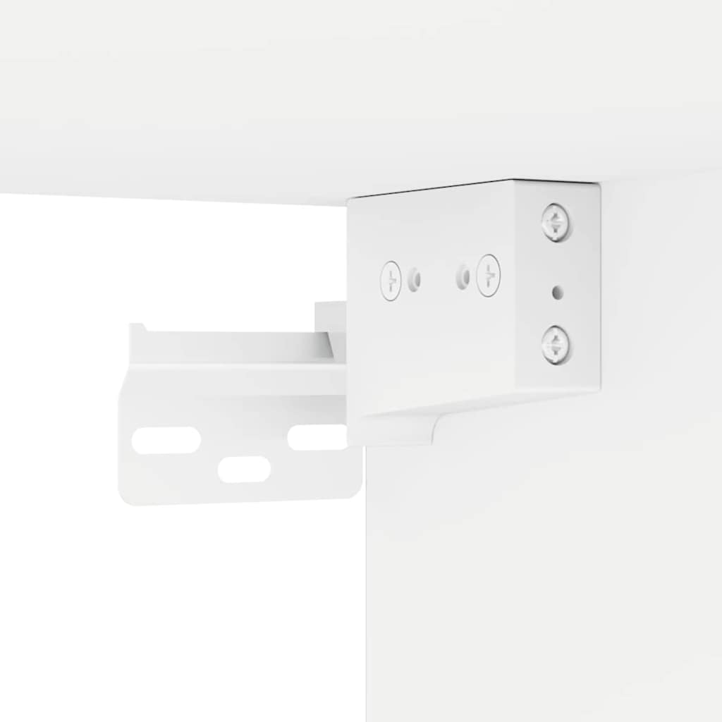 TV-Wandschrank 2 stk. Weiß Holzwerkstoff