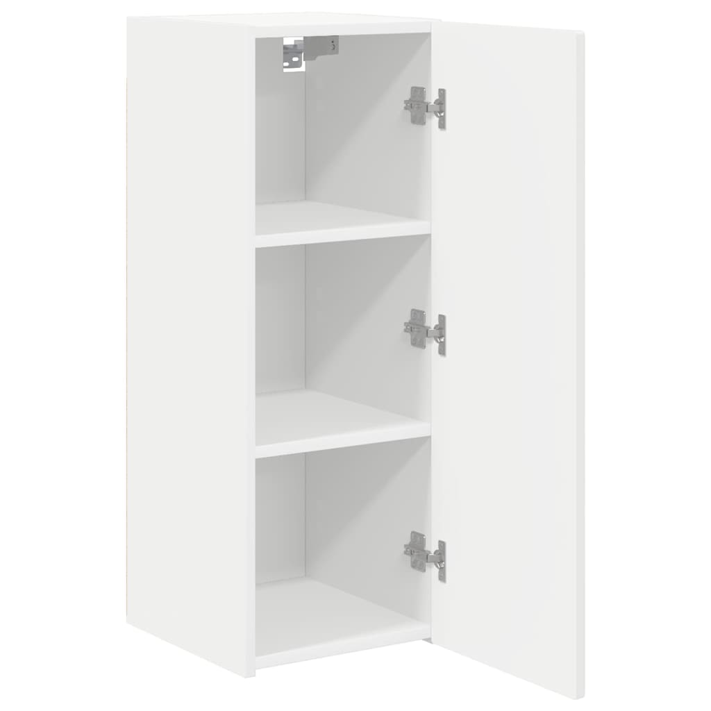 TV-Wandschrank 2 stk. Weiß Holzwerkstoff