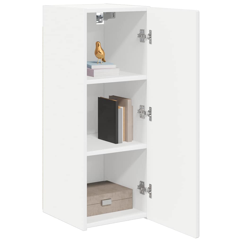 TV-Wandschrank 2 stk. Weiß Holzwerkstoff