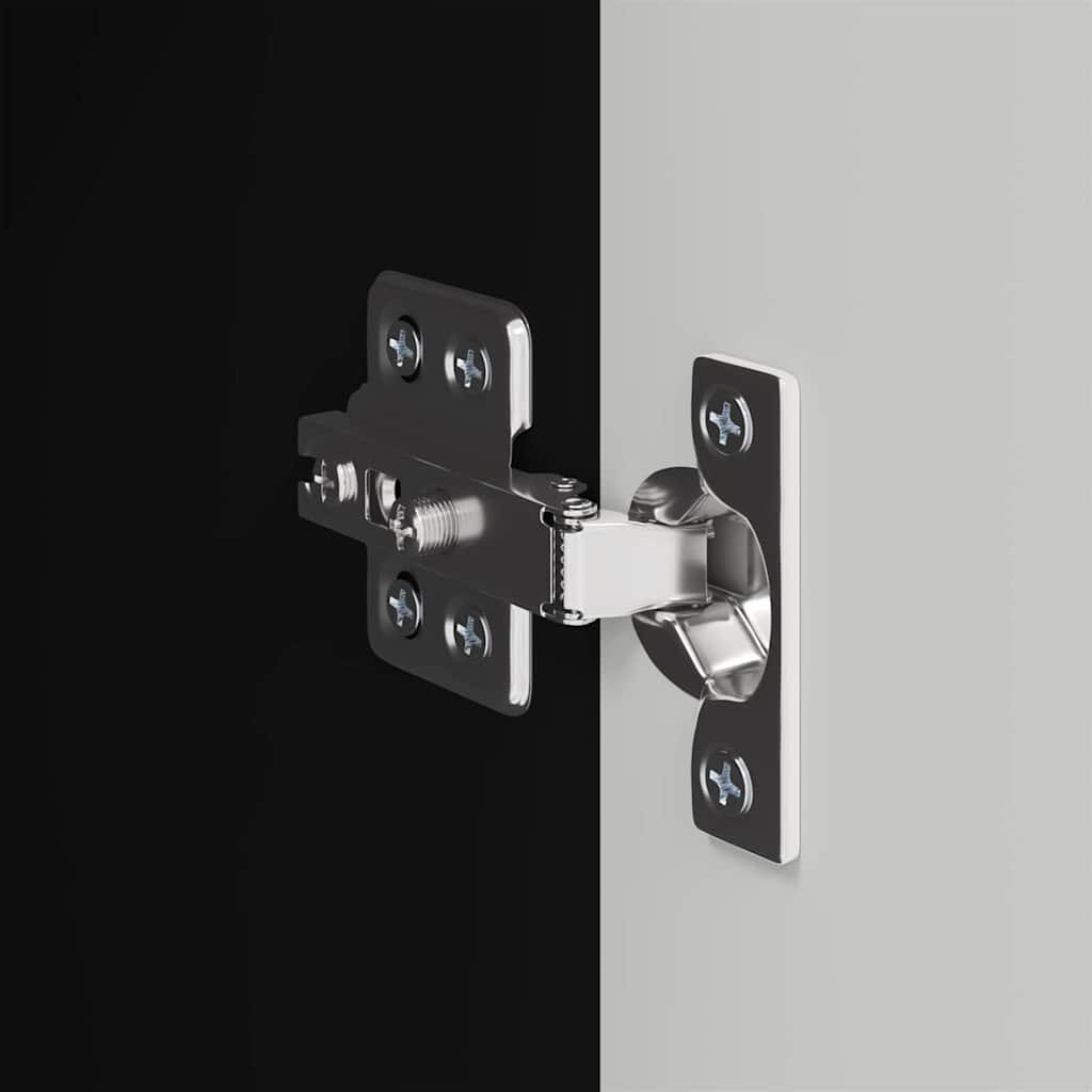 TV-Wandschrank 2 stk. Schwarz Holzwerkstoff