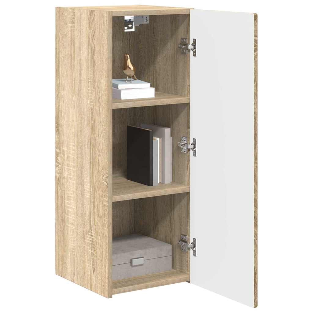 TV-Wandschrank 2 stk. Sonoma Holzwerkstoff